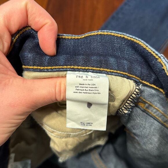 Rag & Bone Blue High Rise Skinny Jeans Women’s US 25 Medium Wash - Picture 10 of 11